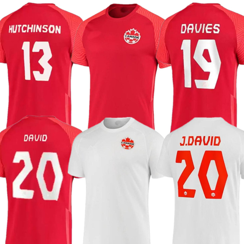 

2022 Canada Soccer Jerseys DAVIES DAVID National Team Home Away 22 23 KENNEDY CAVALLINI KAYE LARYEA MILLAR EVSTAQUIO men kids kit Set football shirt jersey, Color 2