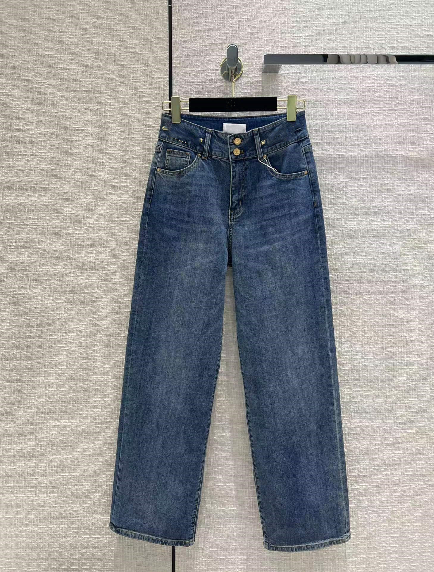 

Milan Runway Jeans 2022 New Autumn Winter Fashion Designer Pants Brand Same Style Luxury Women' Jeans 0924-18, Picture color