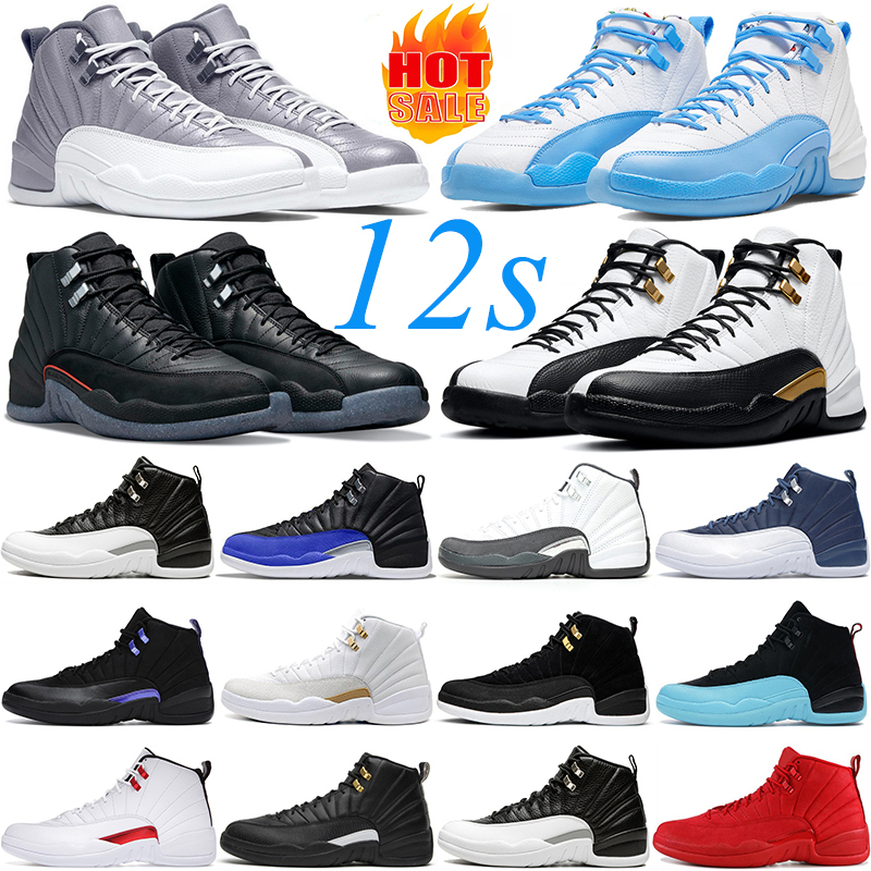 

Basketball Shoes Sports Trainers Sneakers University Blue Dark Grey Concord Gamma Indigo Reverse Flu Game Royal Outdoor Jumpman 12 12S, Item#5
