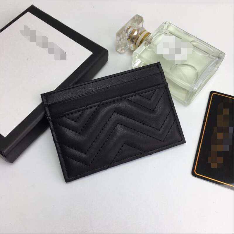 

luxury Designer Top Card Holder Genuine Leather purse Fashion Womens men Purses Mens Key Ring Credit Coin Mini Wallet Bag Charm frame, Red