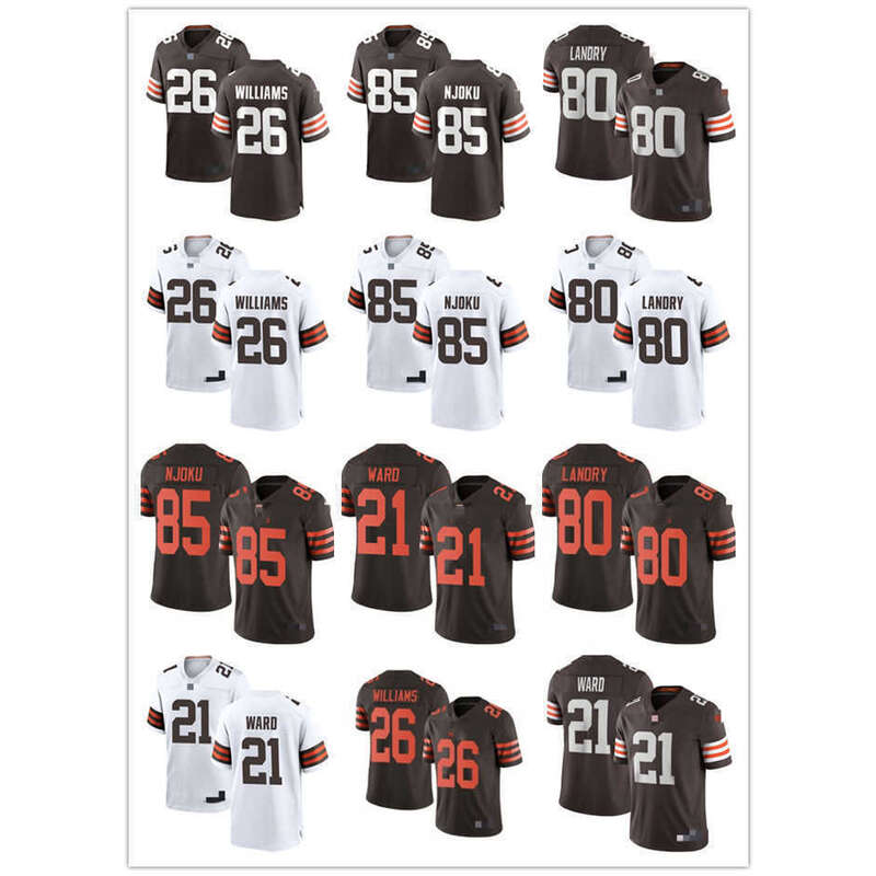 

Mens Jersey Men Women Youth Cleveland''Browns''21 Denzel Ward White 80 Jarvis Landry Brown 26 Greedy Williams Football Jersey 85 David Njoku, Colour