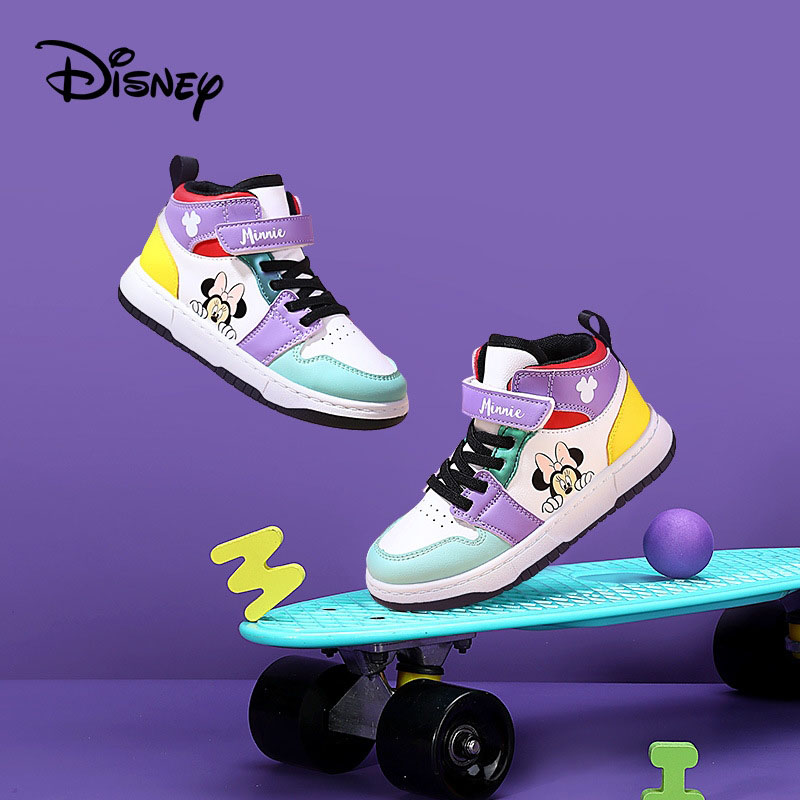 

2022 Spring and Autumn Children's Shoes Girls Skateboard Shoes Middle Top New Sports Non-Slip Casual, Color1