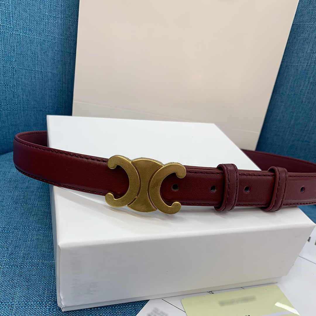 

Luxury belt fashion classic model ladies belt solid colour business leisure leather 2.5 thin, As pics