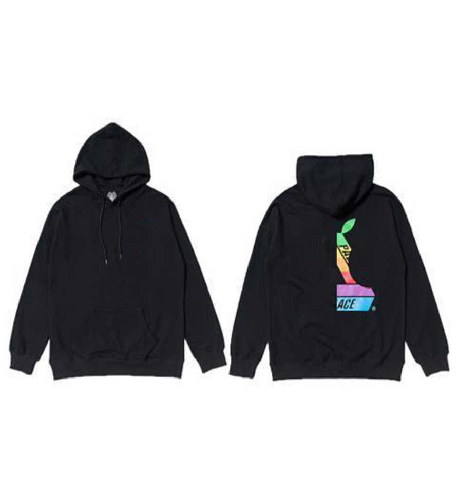 

Designer PALACEs Tide Brand Big P Triangle Octopus Long Sleeve Rainbow Apple Hoodie Poker Letter Hooded Sweatshirt Autumn Winter Size 2xl, No sale