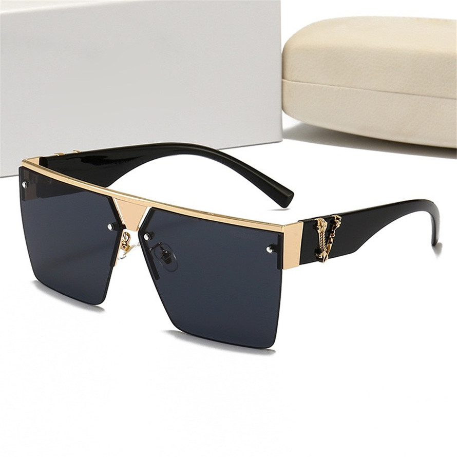 

luxury Oval sunglasses for men designer summer shades polarized eyeglasses black vintage oversized sun glasses