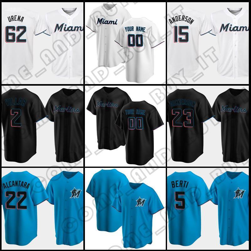 

baseball Men 16 Jose Fernandez Custom 6 Starling Marte 22 Sandy Alcantara Baseball Marlins Jersey 24 Jesus Aguilar Miami 19 Miguel Rojas 38, Custom men -malinyu