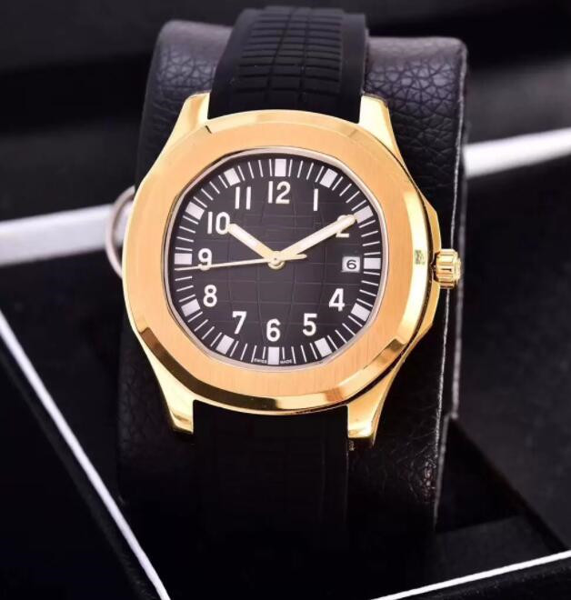

Men watch automatic mechanical watches classic style 40mm full stainless steel rubber strap wristwatches sapphire super luminous