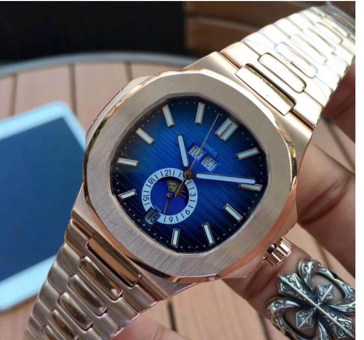 

Men Automatic Watch Silver Strap Blue Stainless Mens Mechanical Wristwatch Super luminous watches for men Multicolor