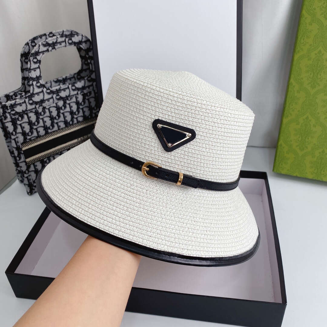 Grass Braid Hats Stylish Luxury Designer Caps Classic Brand Mens Womens Straw Bucket Hat Fashion Cap Letter Outdoor Sunhat Nice Quality