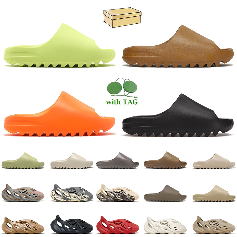 Coureurs de mousse pantoufles chaussures de créateurs glissements crème argile lune femme femme masque grande taille 47 sable gris minéral coureu