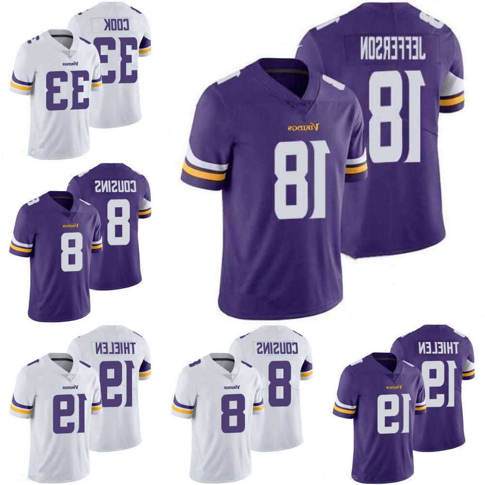 

Football Jerseys Men women youth Minnesota''Vikings''Jersey 19 Adam Thielen 8 Kirk Cousins 18 Justin Jefferson 33 Dalvin Cook, Color