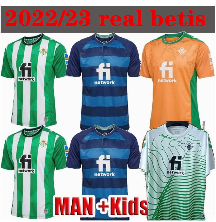 

22 23 Real Betis home away Soccer Jerseys JUANMI B.IGLESIAS 2022 2023 JOAQUIN CANALES FEKIR ALEX MORENO WILLIAN J. Mens Football Shirt, 22/23 away