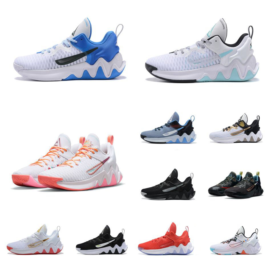 

Mens greek freak immortality ep basketball shoes Giannis Antetokounmpo White Blue Freshwater Aqua Red Easter BHM sneakers tennis, 2#