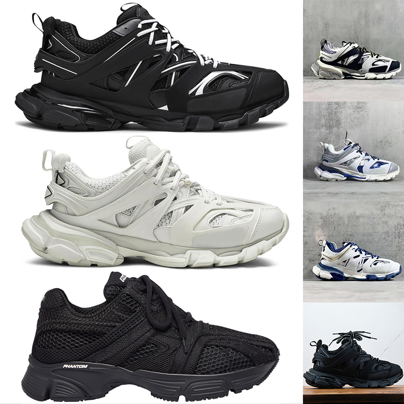 

Dress Shoes For Men Women Track 3 Tracks Designer Sneaker Platform Flats Heels Sneakers Triple Black Chunky Runners Phantom Trainer Autumn, 10