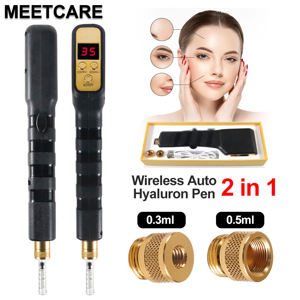 

2 in 1 Wireless Electric Mesotherapy Auto Hyaluron Pen for Lip Filler Facial Beauty Care Anti Wrinkle Lips Lifting Device