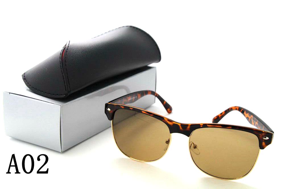 

2022 NEW luxury designer sunglasses for men women square Half frame Pilot sun glasses classic fashion eyewear