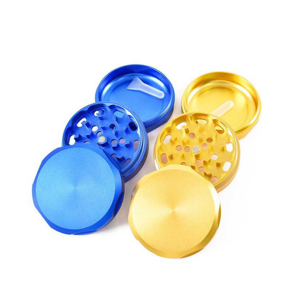 

Smoking Accessories 60mm herb grinders 3 parts Six Angle type aluminum alloy Grinder metal smoke set