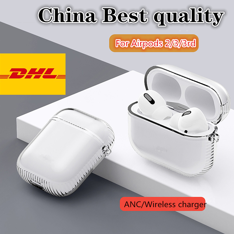 

For Airpods 3 rd gen pro air pods 2 airpod Headphone Accessories crystal clear Transparent case cover airpods airpoding 3 protector by dhl