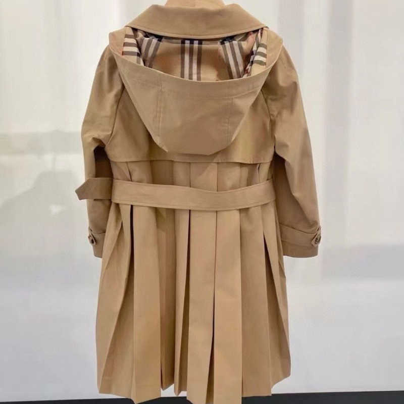 

22ss trench coats Bb designer hooded jacket belt cardigan coat casual fashion women long jacketse, Black