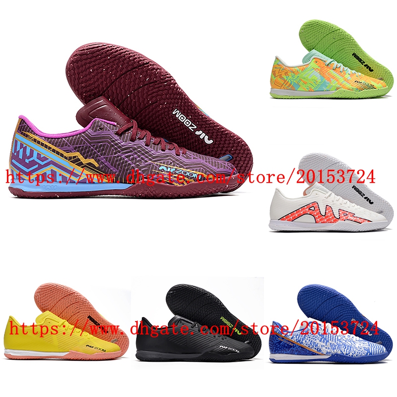 

2022 Mens Soccer shoes Zoomes Mercurial Vapores XV Academy IC Cleats Football Boots Neymar Cristiano Ronaldo CR7 sneakers, As picture 1