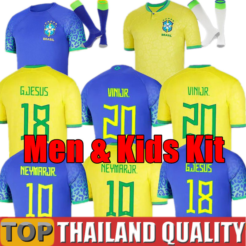 

2022 2023 brasil soccer jerseys BRAZILS VINI JR RAPHINHA JESUS BRUNO G Camiseta de futbol JESUS MARTINELLI football shirt CASEMIRO ANTONY men kids kit uniform, 2022 home - kids