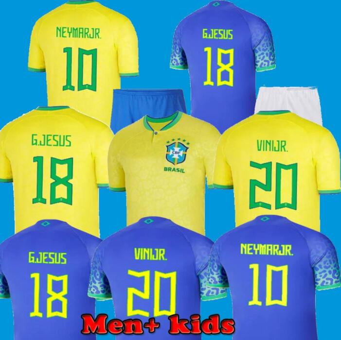 

2022 2023 BrazilS soccer jersey MARCELO PELE PAQUETA NERES COUTINHO FIRMINO JESUS 22 23 BrasilS football shirt kids kit Men women, Yellow 2023