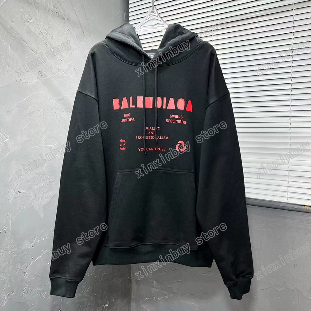 

xinxinbuy Men designer hoodie PARIS letter print Embroidery Palm tree cotton women black white XS-2XL, 01