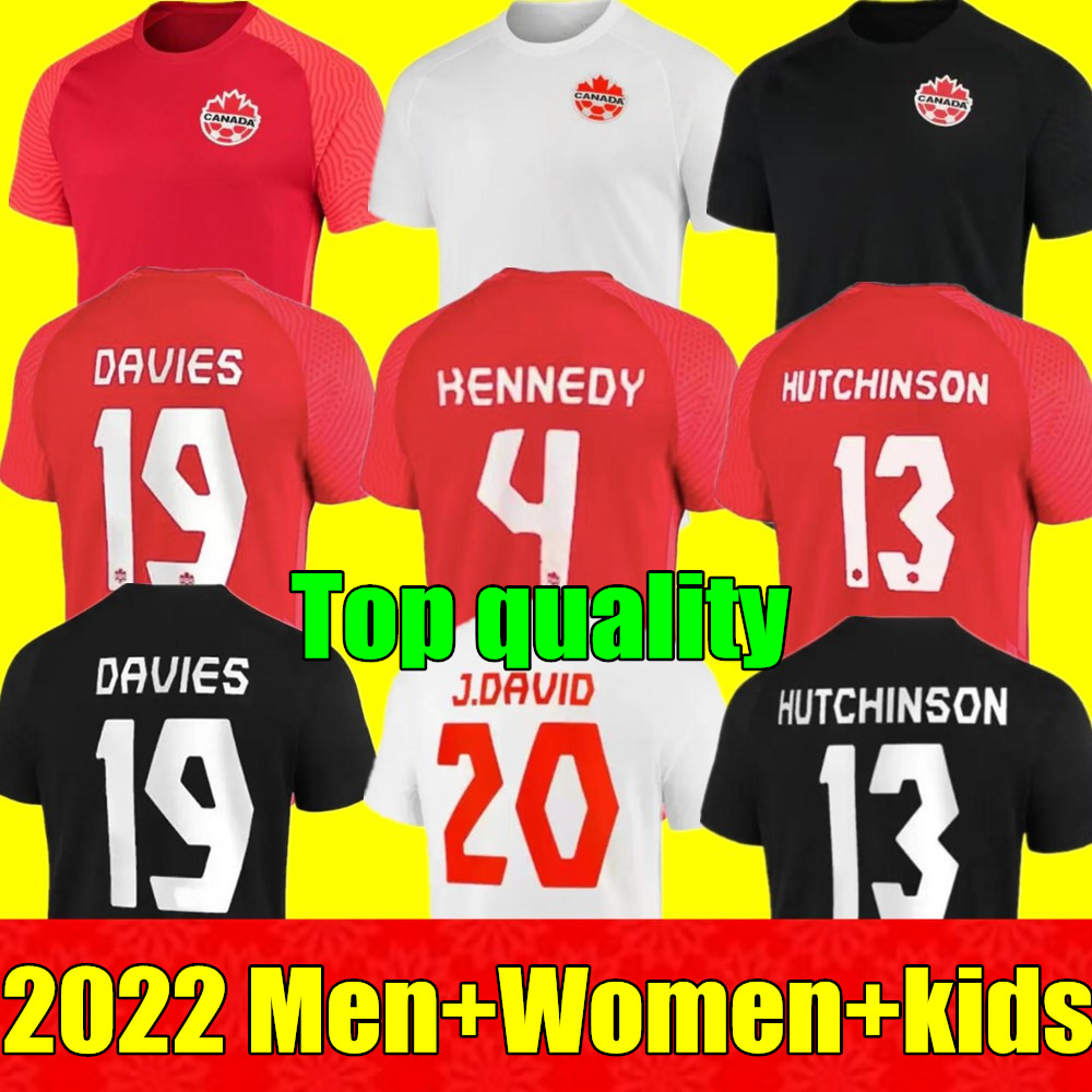 

2022 Canada Soccer Jerseys DAVIES National Team Home Away 22 23 OSORIO Latest DAVID LARIN CAVALLINI LARYEA MILLAR HOILETT Men kids kit Women Football Shirts, Women home