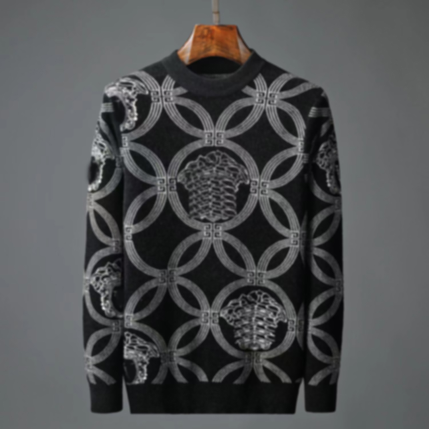 

2022 mens designer sweaters retro classic luxury sweatshirt men Arm letter embroidery Round neck comfortable high-quality jumper fashion cardigan for men1, Black