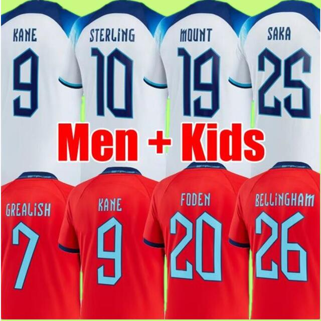 

ENGlANDS FODEN soccer jerseys 2022 KANE STERLING GREALISH RASHFORD MOUNT SANCHO SAKA 22 23 national Football shirt men kids kit uniform 3XL 4XL