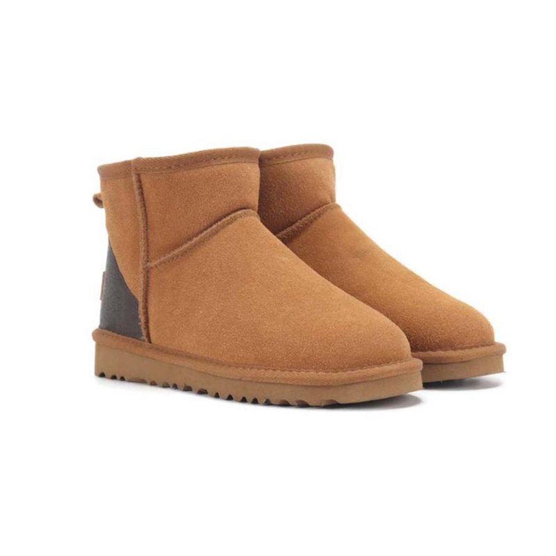 

Women Men Snow Boots Classic Designer Australia Winter Boot Fur Fluffy Warm Shoes Real Leather Flat Cowboy Ankle Australian Bottines, 29#