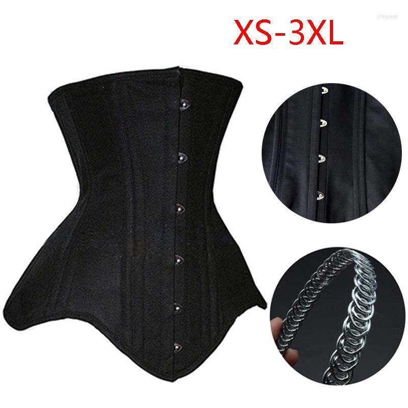 

Bustiers & Corsets Women Underbust Corset Top Steel Bones Slimming Bustier Tops Waist Trainer Cincher Belts Black -2XL Outwork