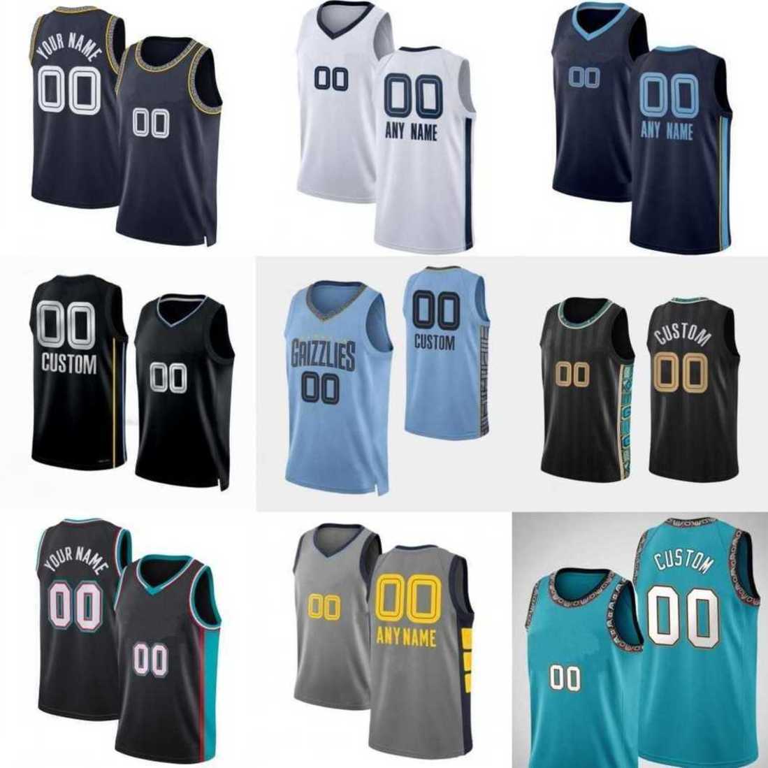 

Custom 2022-23 New Season Printed Basketball Jersey 3 Tyrell Terry 27 David Roddy 12 Ja Morant 13 Jaren Jackson 4 Steven 14 Danny Adams Green 5 Vince Williams 8 Williams, As