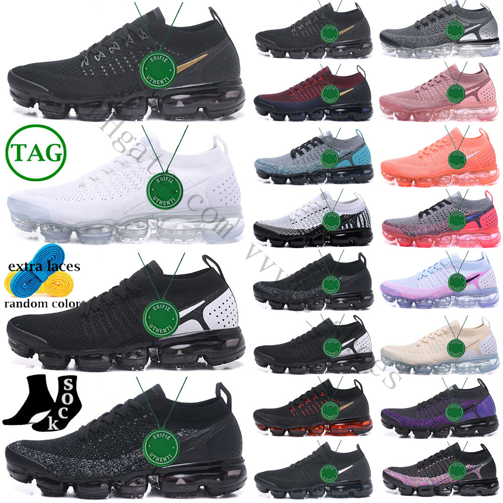 

2023 New Air Vapour Max TN Running Shoes Walking Trainers Sneakers Triple Black White Fly Designer Men Women Cushion Zapatos Vapourmax, Color # 1