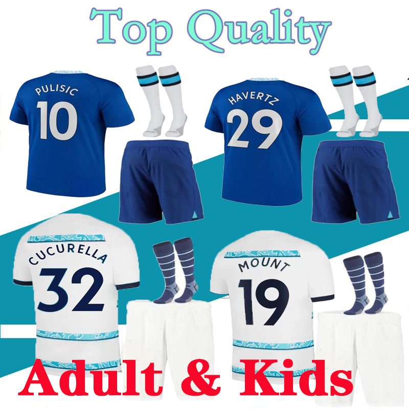 

22 23 PULISIC ADULT kids KITS SOCCER JERSEYS SET MAN KOVACIC WILLIAN JORGINHO GIROUD KANTE werner 2022 2023 MOUNT HOME AWAY FOOTBALL SHIRTS, 22-23 away no patches
