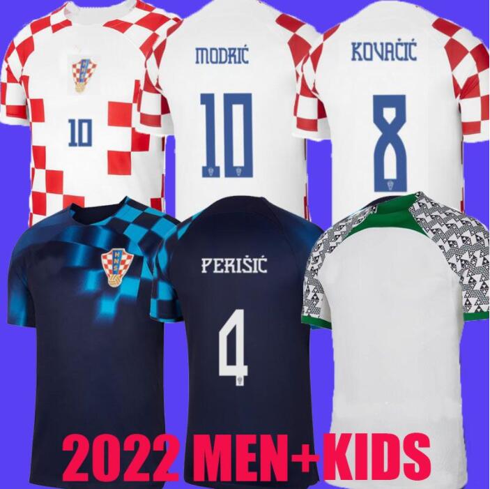 

2022 2023 Croacia World CupS Soccer Jerseys Croatie 22 23 Croazia MODRIC PERISIC RAKITIC MANDZUKIC KOVACIC Republika Hrvatska Football Shirt Men kids kit uniform, 22/23 men home patch