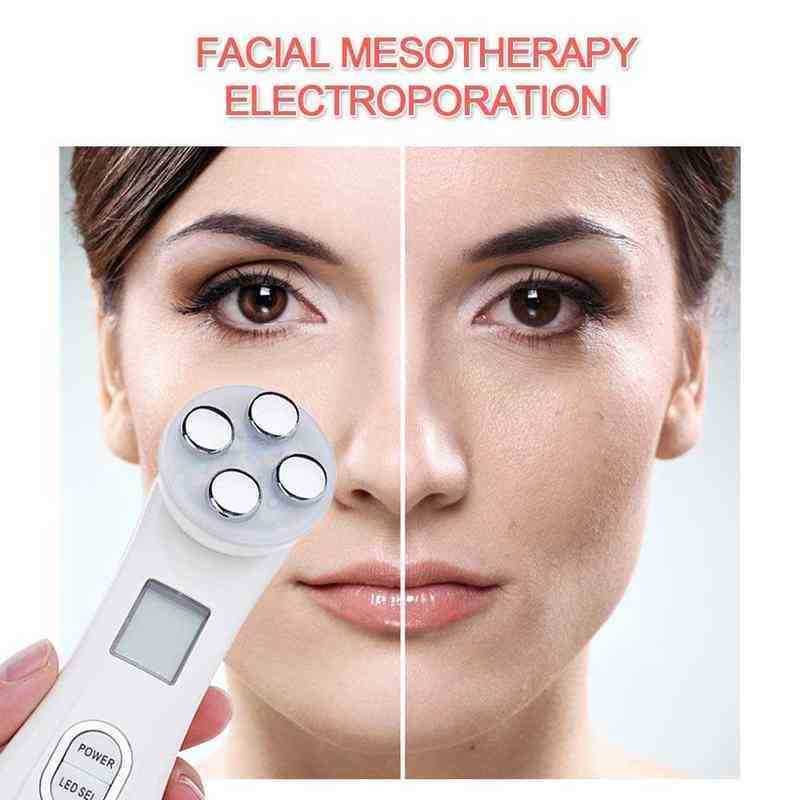 Skin Scrubber Facial Cleansing Peeling Machine Blackhead Remover Pore Cleaner Led Anti Aging Massager Ems Mesotherapy 220516