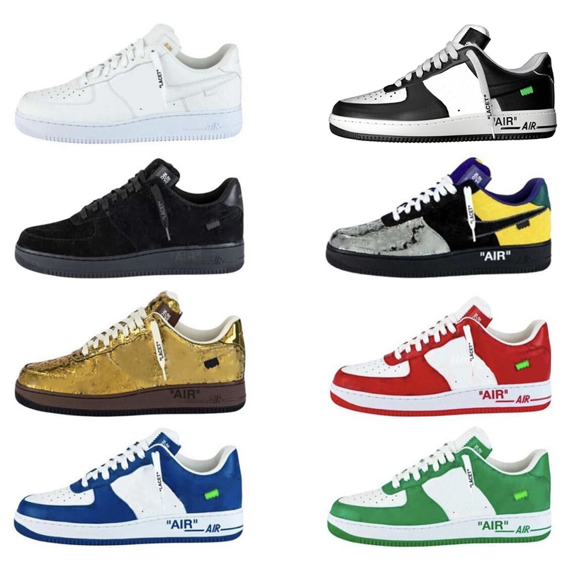 

2022 Low Men Outdoor Shoes 1 Brown Authentic Leather Damier Classic Designer Women With Box Walking Jogging Trainers, 12