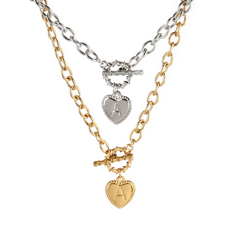 

26 Letters designer necklace clover necklaces luxury jewellery pearl jewellery pendant pendants Cubilc Zirona Stainless steel simple letter gold silver Plated