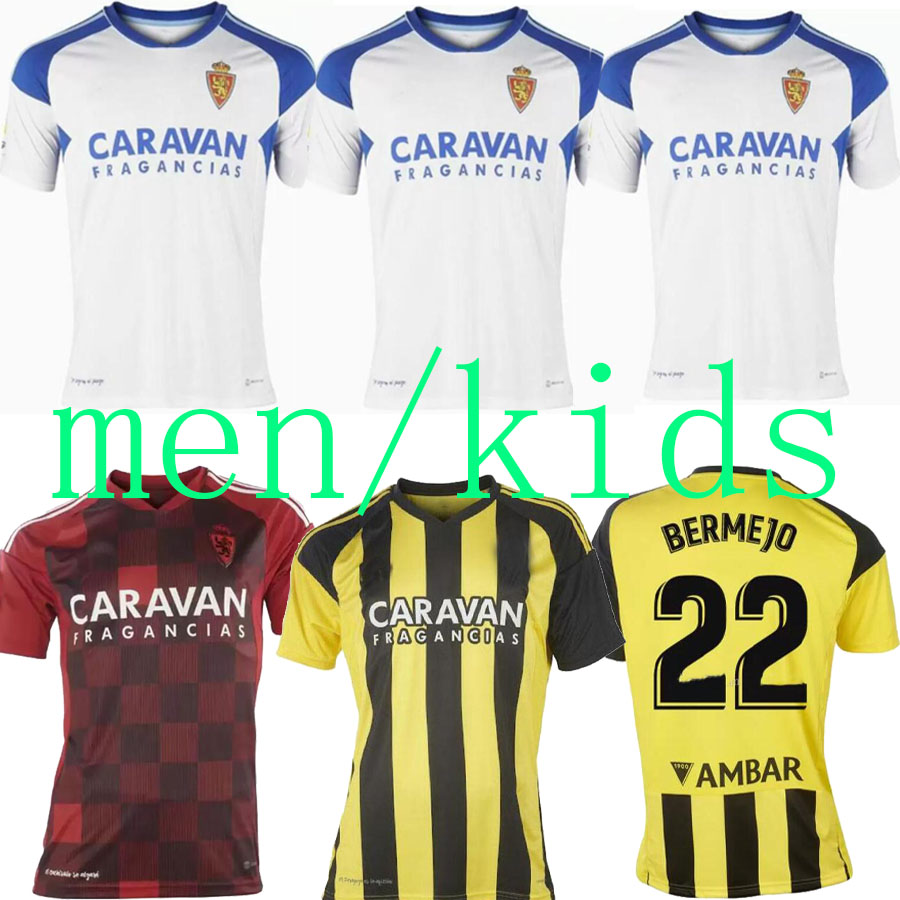 

22 23 Real Zaragoza Valladolid Soccer jerseys FRAN GAMEZ 2022 POMBO KAGAWA Football shirts men KIDS away camiseta de futbol Weissman FEDE Sergi Guardiola oscar third, Black