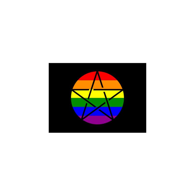 

3X5FT 150X90cm Queer Pagan Flag Banner Cheap Hanging Advertising 100% Polyester Double Stitched 217G