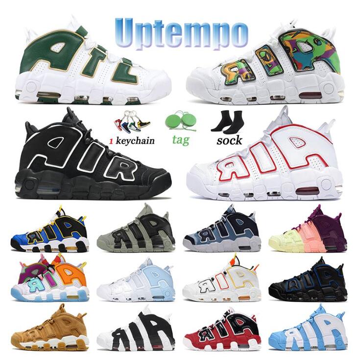 

Basketball Shoes Men More Uptempos 96 Air Total Max Scottie Pippen White Varsity Red Green Multi-Color Black Bulls University Blue UNC UK Women Trainers Sneakers 36-45, 15