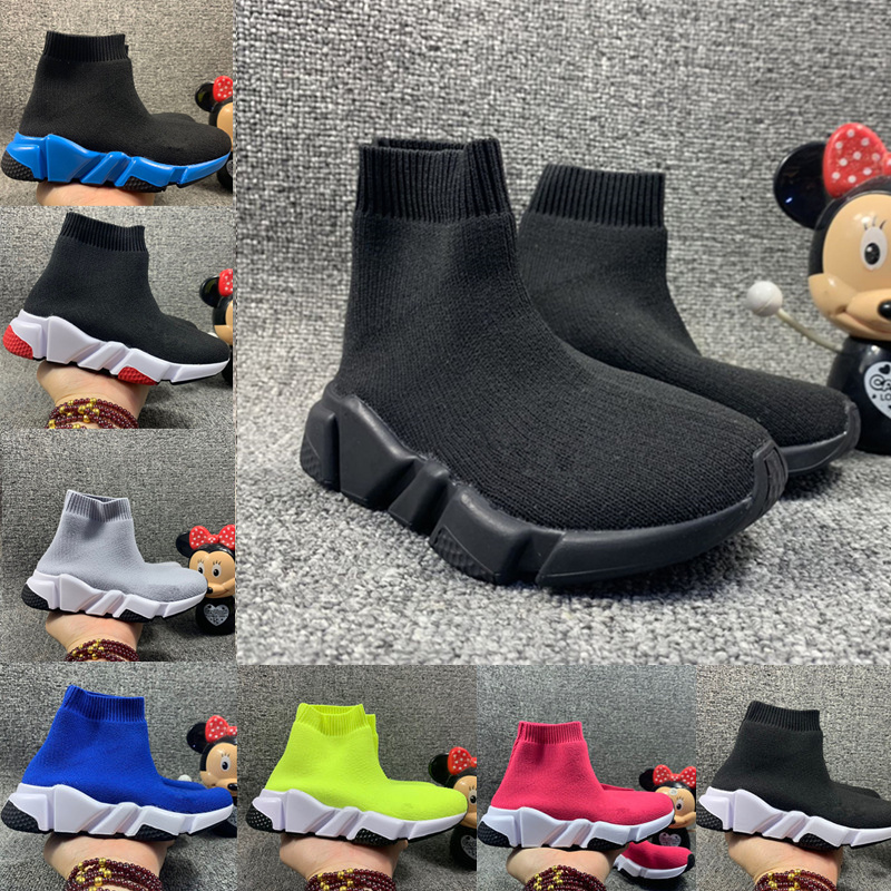 

with box Kids Sock Shoes for Boys Socks Child Trainers Teenage Light and comfortable Sneakers Running Chaussures Pour Enfant, As photo