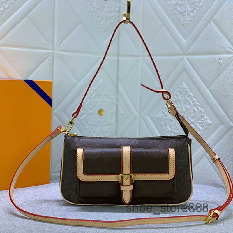 

Evening Bags Buci Women Shoulder Handbag Purse Bag Old Flower Tote Bags Epi Leather Zipper Closure Detachable Strap Handle Fashion Letters