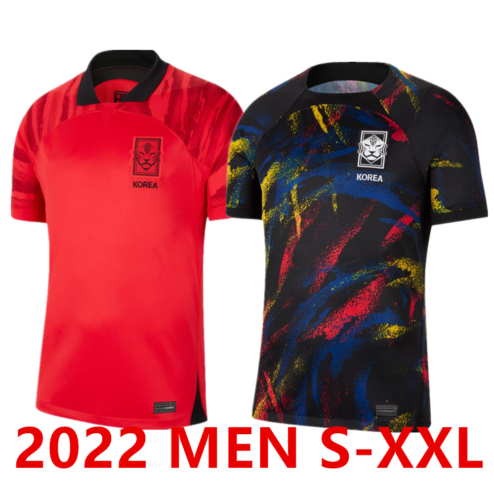 

2022 South Korea soccer jerseys home away SON HWANG KIM JEONG SUNG LEE KWON MAILLOTS Football shirts 22 23 national team Men Soccer Wear, 22/23 home