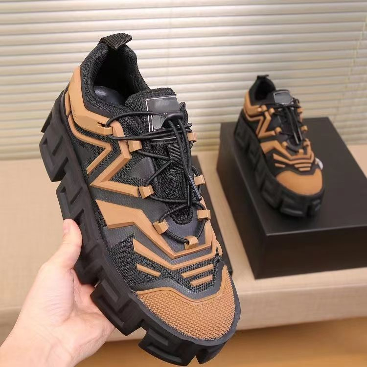 

2022 spring and autumn high-soled men's shoes OP60 fashion breathable personality British style niche European station lace-up casual sports shoes, Customize