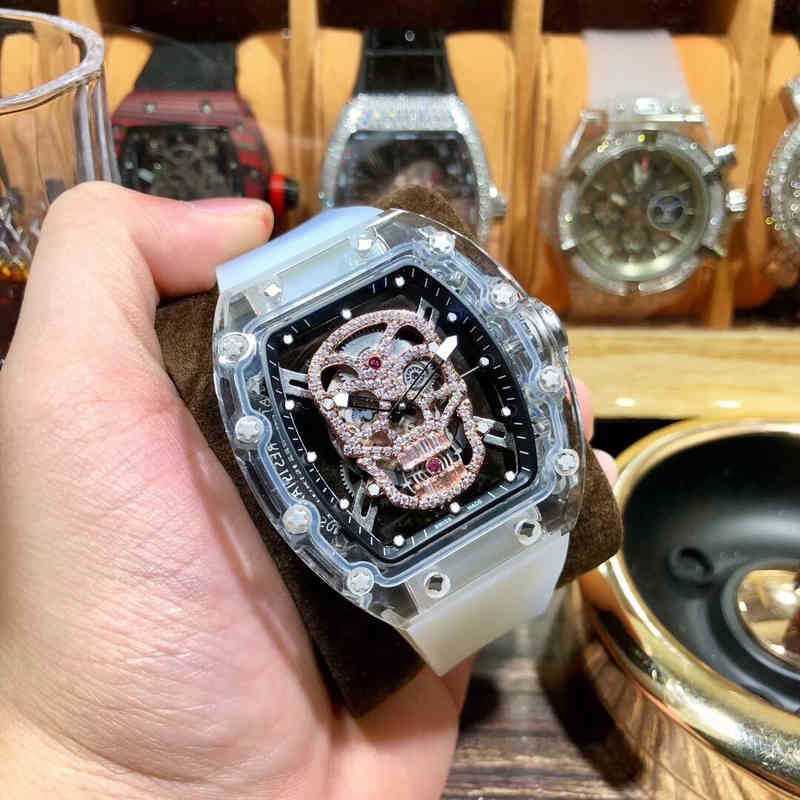 

multi-function SUPERCLONE watches wristwatch Luxury richa milles designer Business leisure crystal transparent men's automatic mechanical wa, Same price