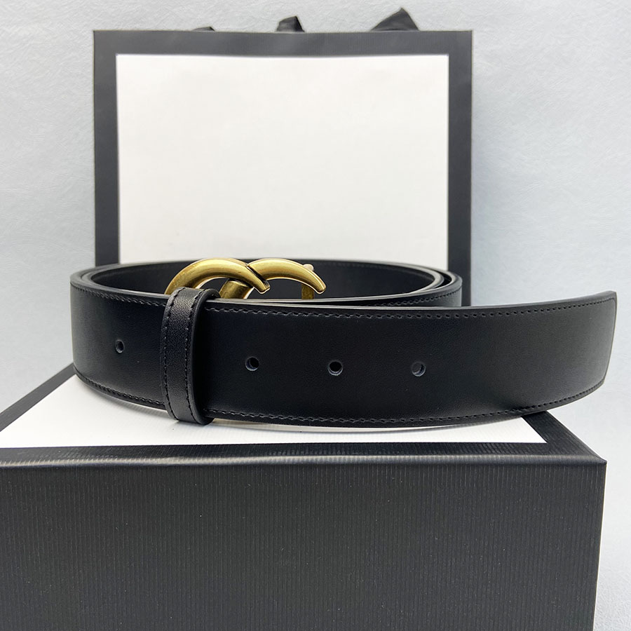 

Classic Men's Designer Belt Ladies Fashion Leather Casual Jeans Letter Belt Width 3.8CM with Box