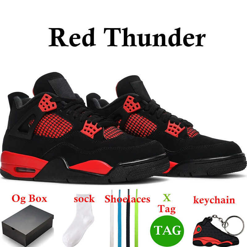 

With Box basketball shoes 4 for men women Infrared j4 Military Black 4s Cat Fired Red Thunder White Cement Pure Money Purple mens trainerTJ7T