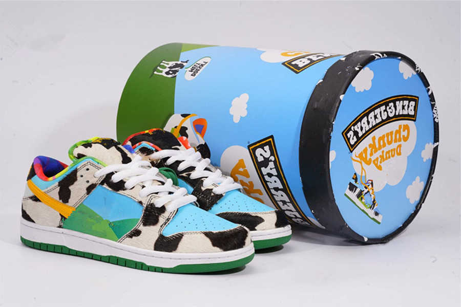 

Shoes Womens Mens Spring Footwear Ben Jerry SB Dunks Low Chunky Dunky Skateboard Outdoor Sports Sneakers Original, With original box